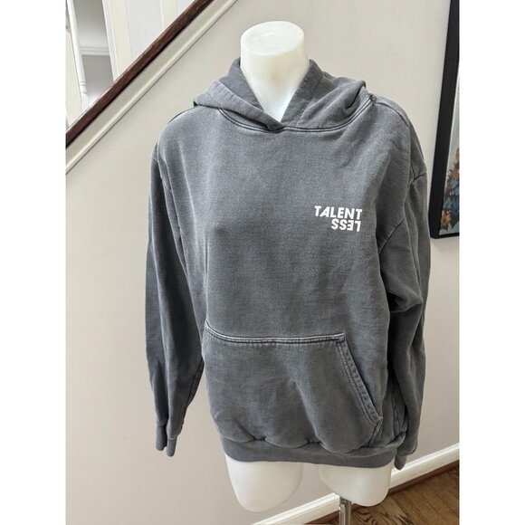 Talentless Faded Grey Hoodie Medium - Picture 1 of 3